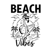 Beach Vibes Flamingo – Zomervakantie T-shirt